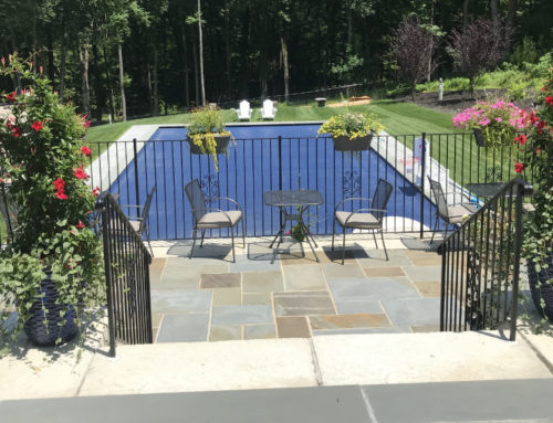 Chappaqua New Pool on Slope